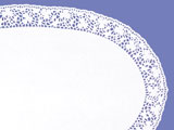 Oval paper Doilies