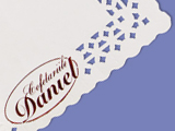 Logo printed doilies